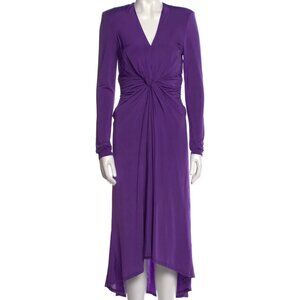 Ronny Kobo deep purple v-neck dress, size Medium